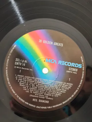 Neil Diamond - 20 Grandes Clássicos LP made in UK