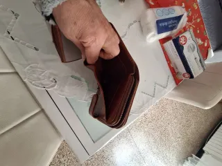 Portafoglio donna marrone