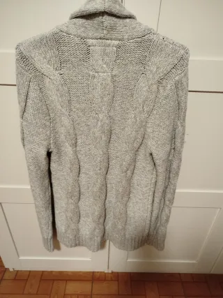 Cárdigan Hollister Caballero Gris Talla S