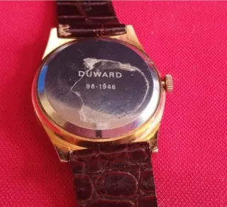 Reloj Duward Suizo 17 Rubis chapado Oro 10 Micras