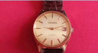 Reloj Duward Suizo 17 Rubis chapado Oro 10 Micras