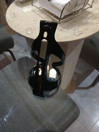 Portabidón Negro Bicicleta para la botella de agua