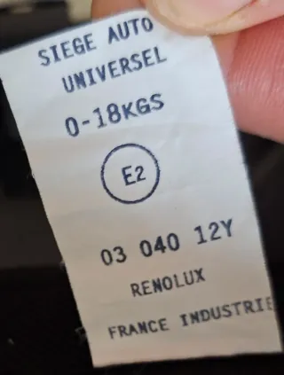 Silla de seguridad infantil