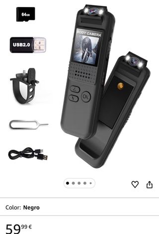 Cámara Corporal HD 1 Millón Píxeles Nueva