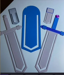 25.Marcadores de libro espada 3D