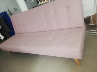 Sofá Cama Rosa Tapizado