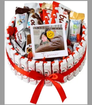 Cesta Corazón San Valentín Ferrero + Peluche