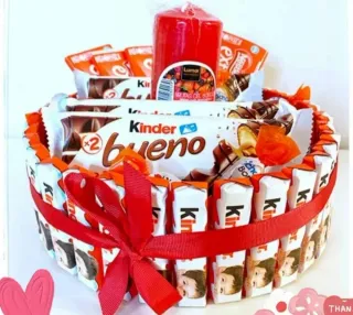 Cesta Corazón San Valentín Ferrero + Peluche