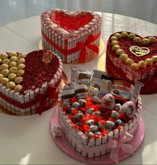Cesta Corazón San Valentín Ferrero + Peluche