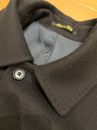 Abrigo largo lana y cashmere italiano