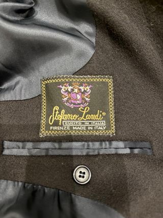 Abrigo largo lana y cashmere italiano