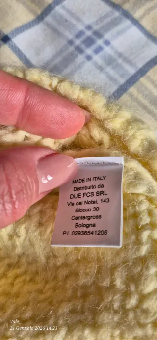 Maglione Donna Lana e Alpaca Giallo M
