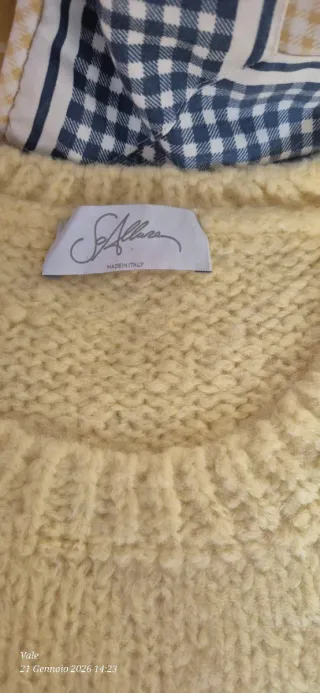 Maglione Donna Lana e Alpaca Giallo M
