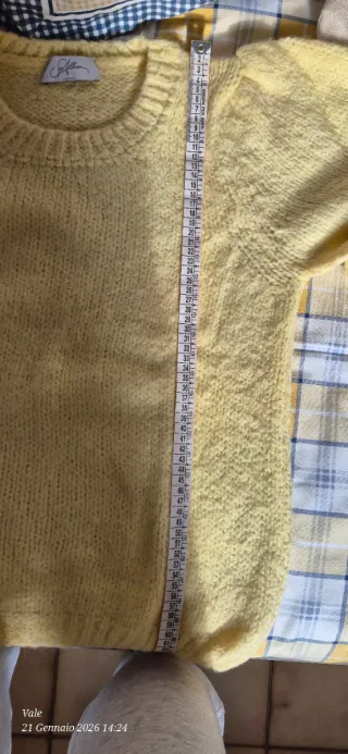 Maglione Donna Lana e Alpaca Giallo M