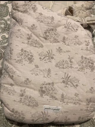 Saco Capucha Toile de Jouy Cream