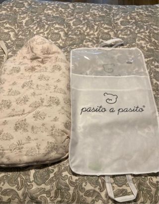 Saco Capucha Toile de Jouy Cream