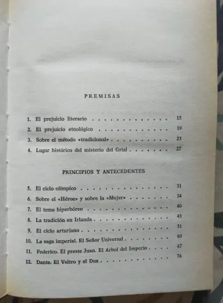 1* edición. El misterio del Grial. Julius Evola.