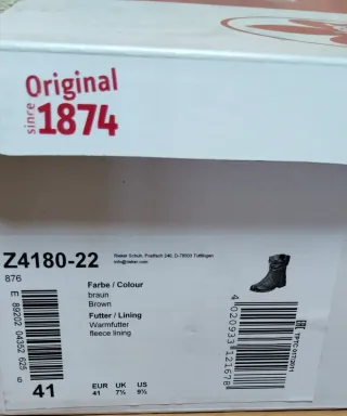 Talla 41 Botines Rieker Forradas