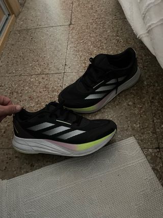 Zapatillas Adidas Duramospeed Negras y Rosas