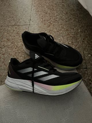 Zapatillas Adidas Duramospeed Negras y Rosas