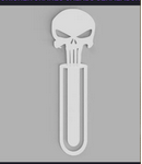 27.Marca páginas Calavera 3D