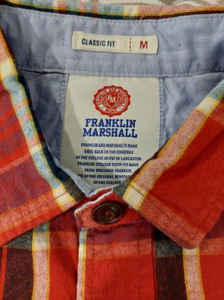 Camisa Franklin Marshall M Xadrez Vermelho/Azul
