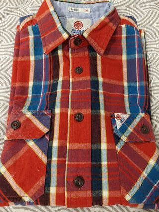 Camisa Franklin Marshall M Xadrez Vermelho/Azul