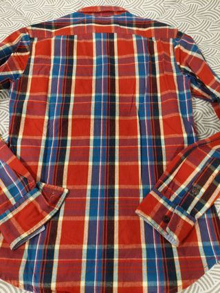 Camisa Franklin Marshall M Xadrez Vermelho/Azul