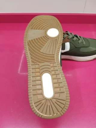 Zapatillas NYC Hombre Verde y Blanco