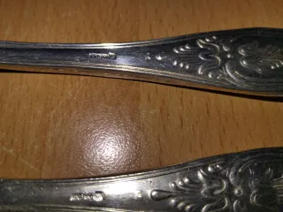 Cubiertos antiguos de Plata