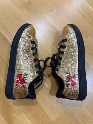 Zapatillas Disney Minnie Doradas