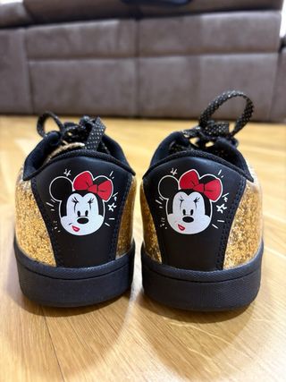 Zapatillas Disney Minnie Doradas