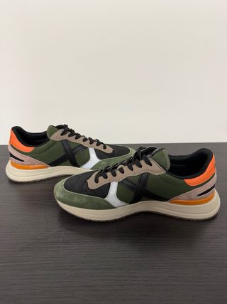Zapatillas Munich Verde y Naranja Talla 45