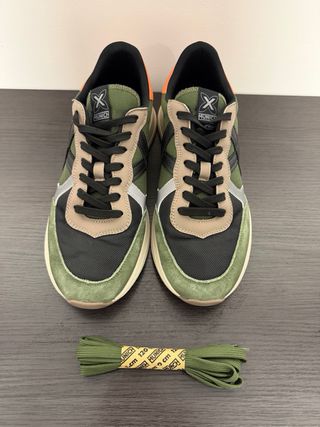 Zapatillas Munich Verde y Naranja Talla 45