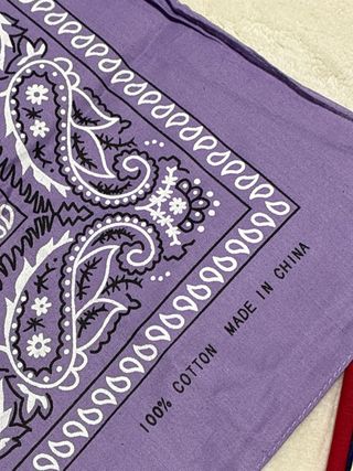 Lote 4 pañuelos bandana 100% algodón