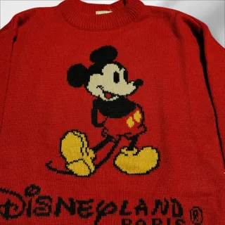 Maglione Topolino Disneyland Paris Vintage Rosso