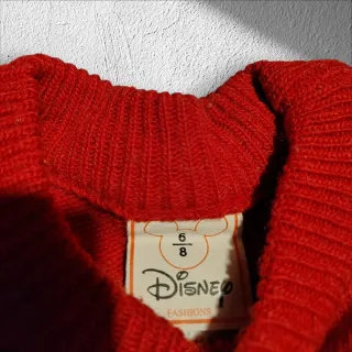 Maglione Topolino Disneyland Paris Vintage Rosso