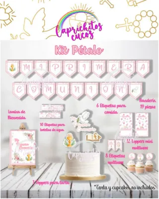 Kits de Primera Comunión para mesa dulce