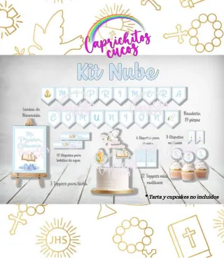 Kits de Primera Comunión para mesa dulce