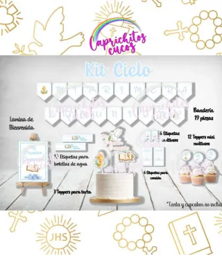 Kits de Primera Comunión para mesa dulce