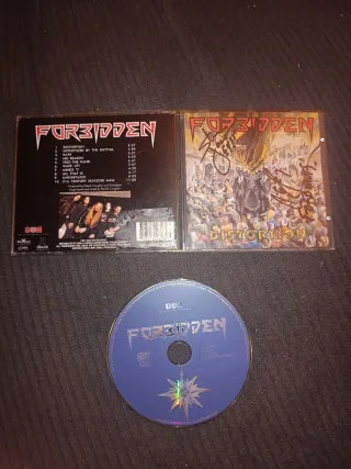 Forbidden - Distortion CD 1994 firmado
