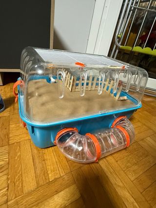 Jaula para hámster con túneles