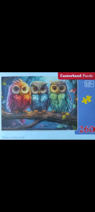 Puzzle Castorland Tres Pequeños Búhos 260