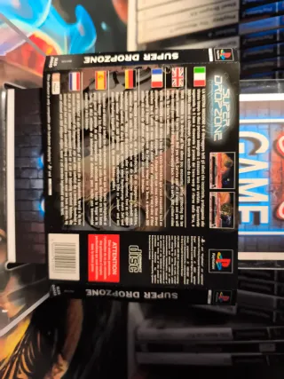 Super Dropzone manuale e flyer PS1