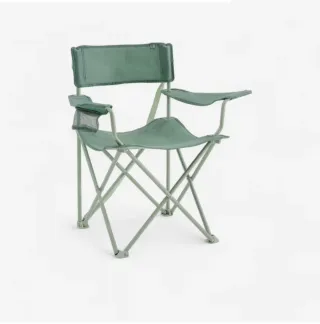 Silla de camping plegable verde Decathlon