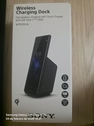 Cargador Rápido Inalámbrico Sony WCH20