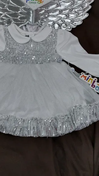 Vestito Angioletta 6-9 mesi con ali
