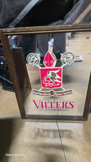Espejo decorativo Villers cerveza antiguo