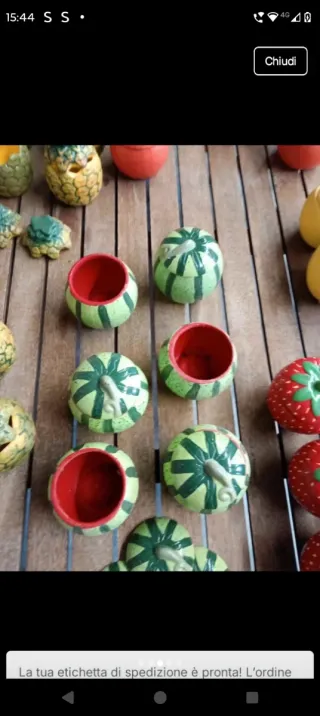 Set 6 Portacandele porta piantine o altro Ceramica