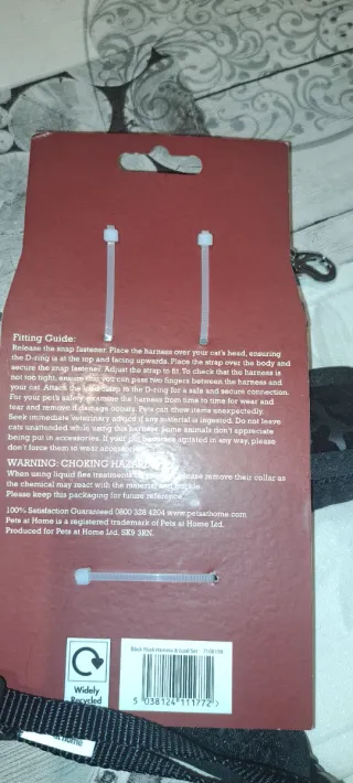 Arnés y Correa para Gato Estampado Leopardo